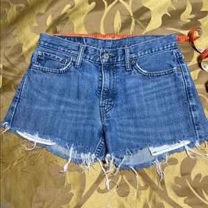 Levi cutoff shorts
